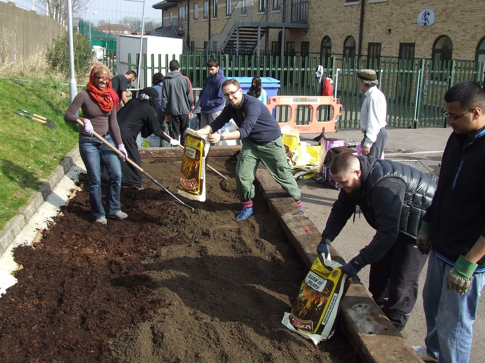 Community garden background